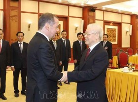 Image: Russia’s Medvedev visits Vietnam