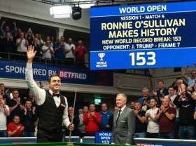 Image: Ronnie O'Sullivan Makes Snooker History with Record 153 at the World Open