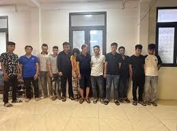 Image: 15 Arrested for Online Gambling in Hung Yen
