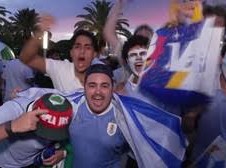 Image: Fans Celebrate Mohammed Al-Owais After Draw with Uruguay