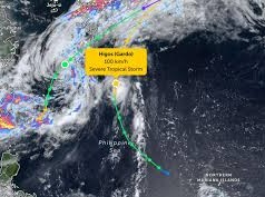 Image: Tropical Storm Higos Strengthens Near the East Sea