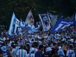 Image: Argentina Fans Prepare for High-Stakes Match Against England