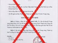 Image: Fake Document Claims Central Youth Union Secretary as Deputy Secretary of Hue City