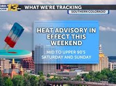 Image: Hot Weekend Ahead with Isolated Storms in High Country