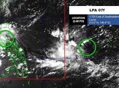 Image: Low Pressure System Near East Sea Hits Land, Causes Widespread Rain