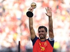 Image: Rodri Wins World Cup Golden Ball, Surpasses Messi