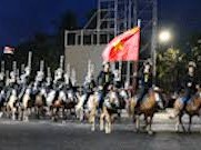 Image: Specialized Motorcycles and Cavalry Train Overnight in Da Nang