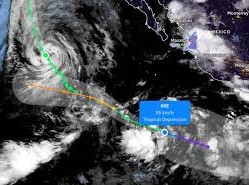 Image: Tropical Depression Expected to Strengthen into a Storm Following Elida
