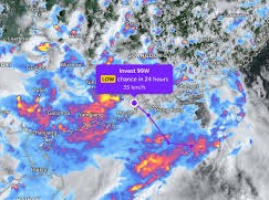 Image: Tropical Depression Hits Mainland from the East Sea