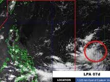 Image: Tropical Depression Near the East Sea Strengthening Rapidly