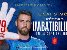 Image: Unai Simón Sets World Cup Record for Unbeaten Minutes