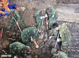 Image: 327 Remains of Fallen Soldiers Found at Le Thi Rieng Park