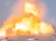 Image: Explosion at Italian Ammunition Factory Near Rome