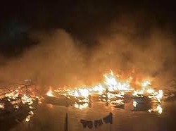 Image: Fire Destroys 19 Fishing Boats in Quang Ninh