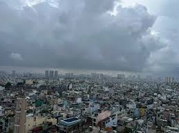 Image: Heavy Rain in Ho Chi Minh City Despite Distant Storm