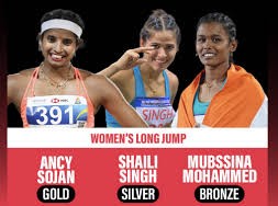 Image: India Sweeps Women's Long Jump Medals at Continental Tour