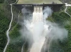 Image: Largest Hydropower Plant in Central North Vietnam Releases Water Ahead of Storm