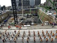 Image: Massive Concrete Pouring Event Transforms Los Angeles Skyline