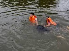 Image: Rescue Operations at Xuan Huong Lake in Lam Dong
