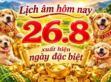 Image: Today's Lunar Calendar: August 26 Highlights