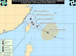 Image: Tropical Depression Neneng Approaches Land, Expected to Make Landfall Soon