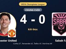 Image: Manchester United Thrashes Sabah FA 4-0 in Champions League Opener
