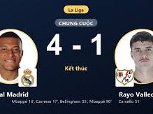 Image: Real Madrid Dominates Rayo Vallecano 4-1 in La Liga Clash