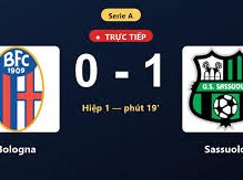 Image: Sassuolo Leads Bologna 1-0 at Half-Time