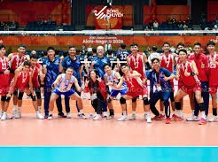 Image: Vietnam Men's Volleyball Team Wins First Match at ASIAD 20