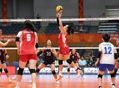 Image: Vietnam Women's Volleyball Team Faces South Korea at ASIAD 20