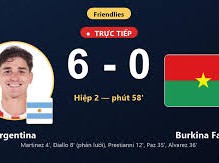 Image: Argentina Dominates Burkina Faso with 7-0 Victory