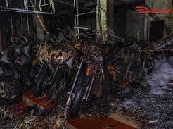 Image: Fire at Motorcycle Shop in Hanoi Leaves Many Bikes Destroyed