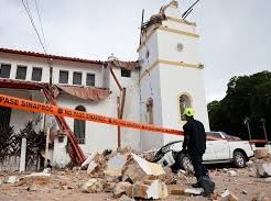 Image: Historic Church Tower Collapses in Panama Earthquake