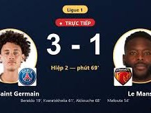 Image: Paris Saint Germain Defeats Le Mans 3-1 in Ligue 1 Clash
