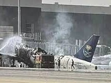 Image: Saudi Passenger Plane Destroyed in Houthi Attack on Riyadh