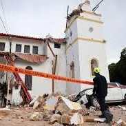 Image: Historic Church Tower Collapses in Panama Earthquake