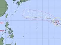 Image: Severe Weather Warning: Typhoon Dolphin Maintains Maximum Strength