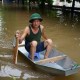 Image: Severe Flooding in Hanoi: Residents Use Boats to Navigate Streets