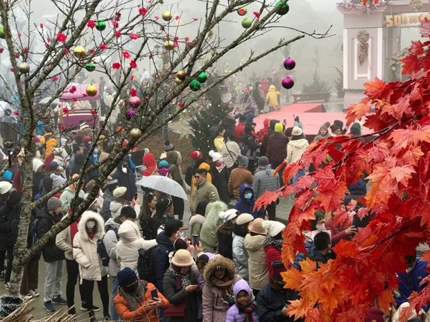 Sa Pa resort welcomes 65,000 visitors during New Year holiday