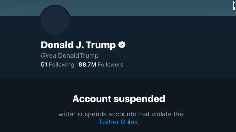 Twitter bans Donald Trump s account after the U S Capitol attack