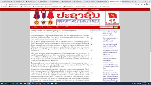 Lao newspapers cover opening of 13th National Party Congress