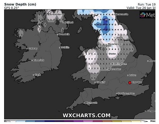UK and Europe daily weather forecast latest January 21 Brutal winter Storm Christoph to hit the UK in two phases