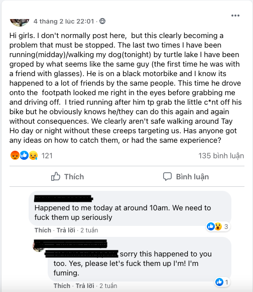 Women in Tay Ho increasingly victims of sexual assault