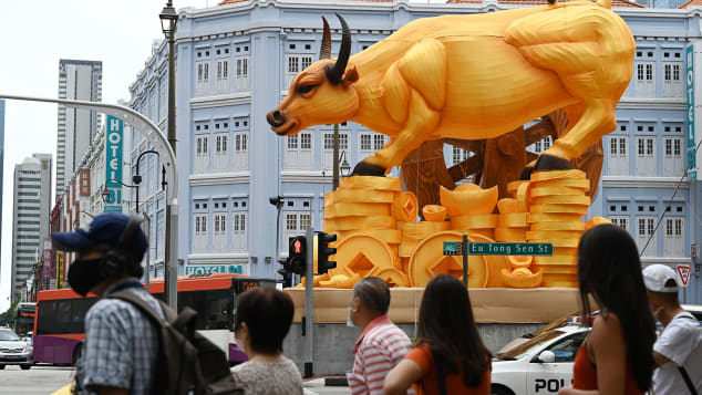 Celebrating Lunar New Year 2021 the Year of the Ox under Covid pandemic