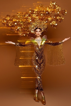 Vietnamese beauty in top 10 Best National Costume at Miss Grand 2020
