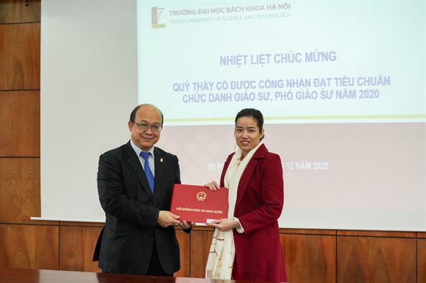 Lecturer the youngest female associate professor at 34