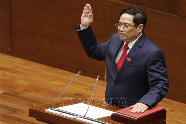 Pham Minh Chinh sworn in as Vietnam's new prime minister