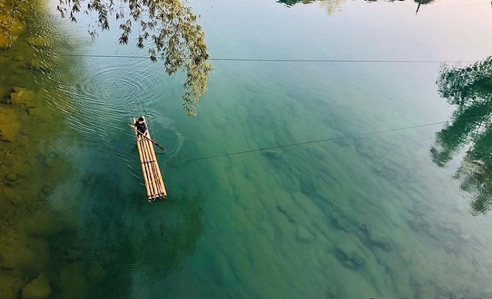 the charming look of the Quay Son Cao Bang river