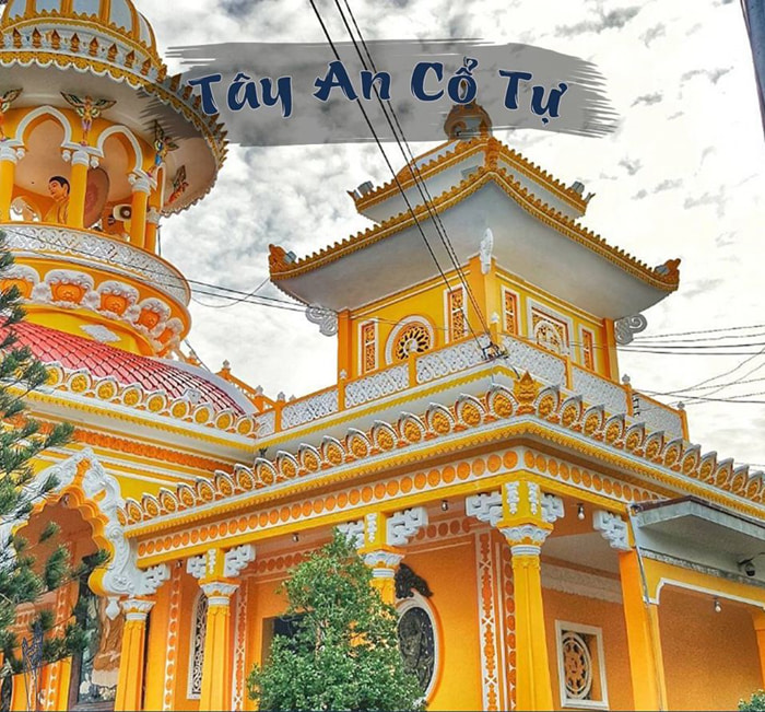 Visit Tay An Co Tu Temple of Sam mountain to admire the unique ancient architecture