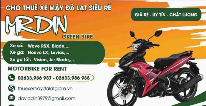 Top 6 places for rent motorbikes at good prices in Da Lat